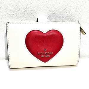 NWT Kate Spade Madison Puffy Heart Medium Bifold Wallet KK182